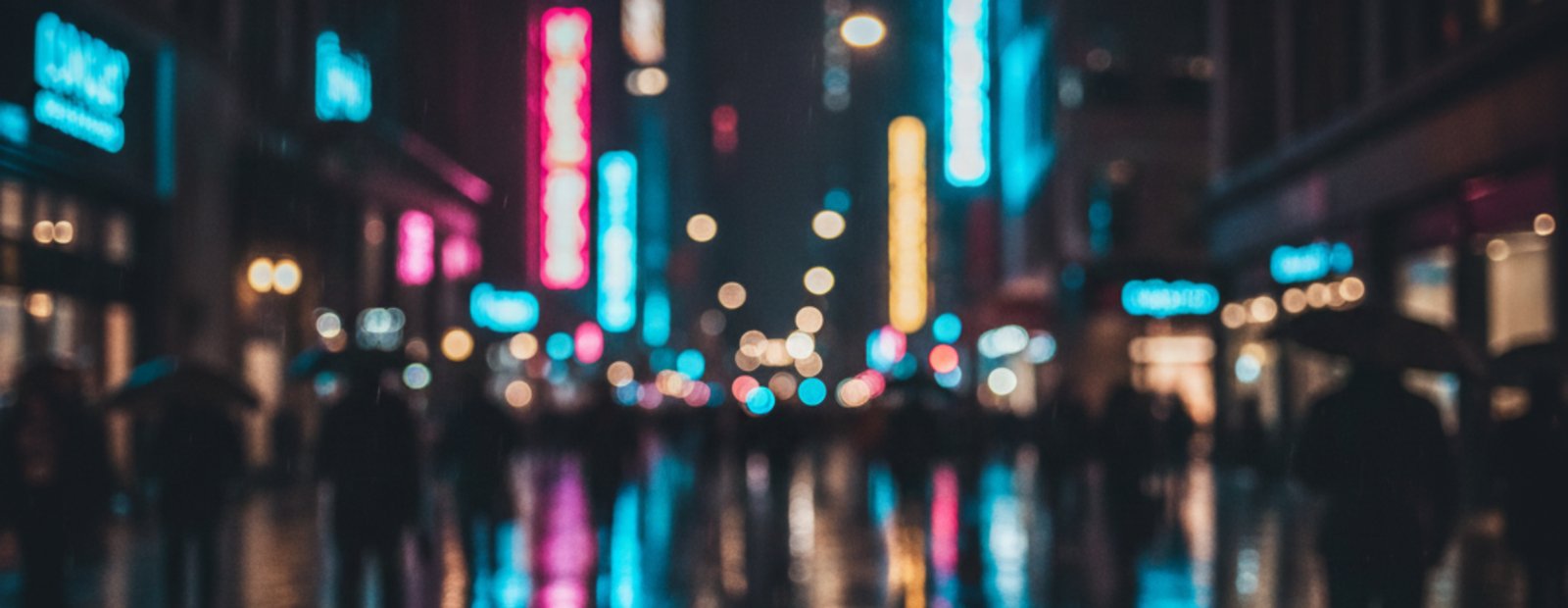 Street scene at night